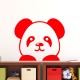 Sticker panda souriant