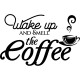 Sticker wake up and smell the coffee
