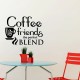 Sticker coffee friends the perfect blend