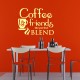 Sticker coffee friends the perfect blend