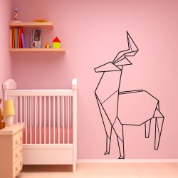 sticker Antilope en origami