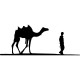 Sticker homme et chameau