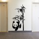 Sticker panda et bambou