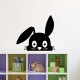 Sticker lapin qui se cache