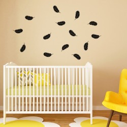 Sticker petites plumes