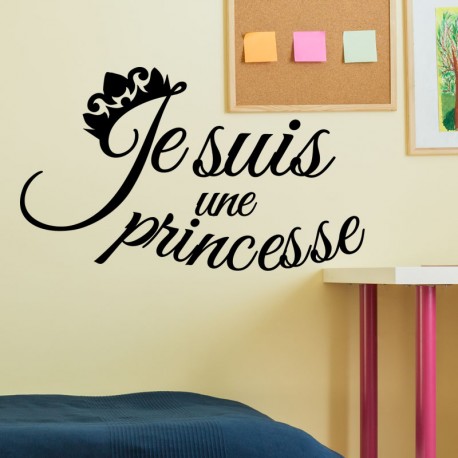 Sticker je suis une princesse