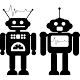 Sticker petits robots