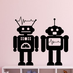 Sticker petits robots