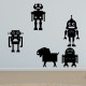 Sticker petits robots joyeux 2