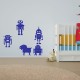 Sticker petits robots joyeux 2