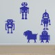 Sticker petits robots joyeux 2