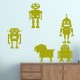 Sticker petits robots joyeux 2