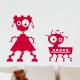 Sticker petits robots abimés