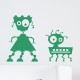 Sticker petits robots abimés
