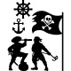 Sticker designs pirate