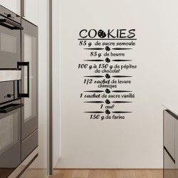 Sticker La recette de cookies