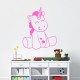 Sticker mignone petite licorne