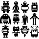 Sticker différent type de robots