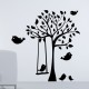 Sticker arbre et oiseaux