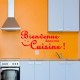 Sticker bienvenue dans ma cuisine!