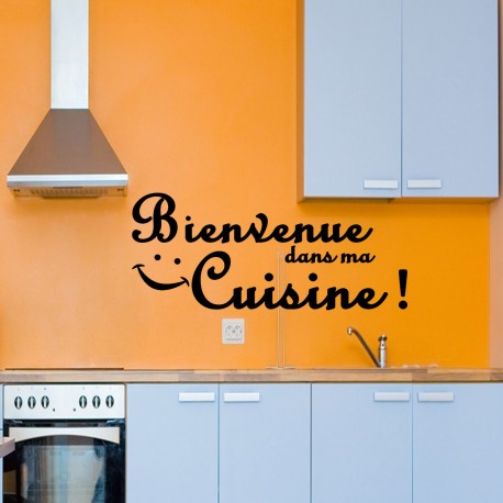 Sticker bienvenue dans ma cuisine!