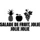 Sticker salade de fruit, jolie...