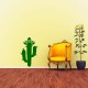 Sticker sombrero sur un cactus