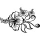 Sticker design jolies hibiscus