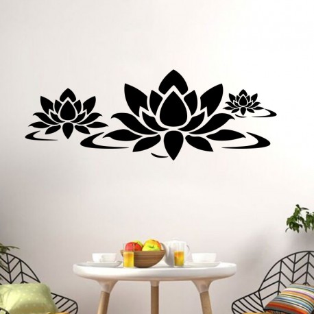 Sticker ZEN Lotus pas cher - Stickers Nature discount - stickers