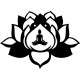 Sticker fleur de lotus yoga
