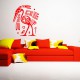 Sticker design cigogne