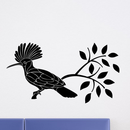 Sticker oiseau sur une branche