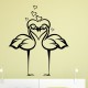 Sticker flamants roses amoureux