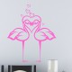 Sticker flamants roses amoureux