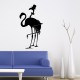 Sticker couple de flamants roses