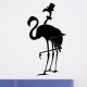 Sticker couple de flamants roses