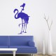 Sticker couple de flamants roses