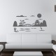 Sticker joli paysage Japonais