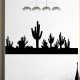 Sticker paysage de cactus