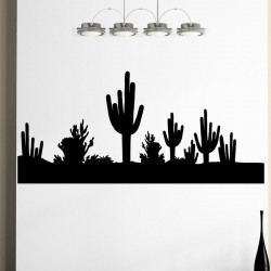 Sticker Cactus à l'horizon