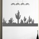 Sticker paysage de cactus