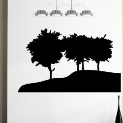 Sticker Les arbres sur la colline