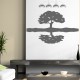 Sticker design arbre et son reflet