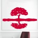 Sticker design arbre et son reflet