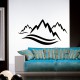 Sticker design montagnes