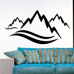 Sticker design montagnes
