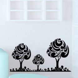 Sticker style d'arbres