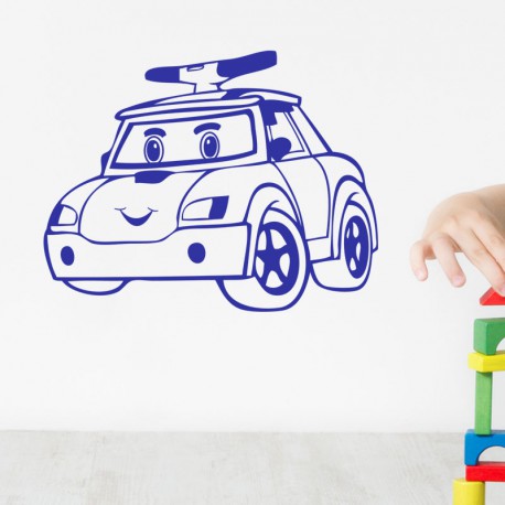 Sticker voiture de police amusant