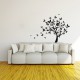 Sticker arbre en feuilles papillons