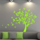 Sticker arbre en feuilles papillons